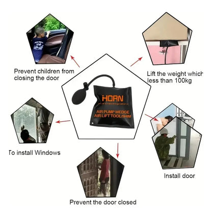 Air Pump Wedges: Inflatable Airbag for Car Doors and Windows - Powerful Installation and Alignment Repair Tool for Easy Door and Window Installation