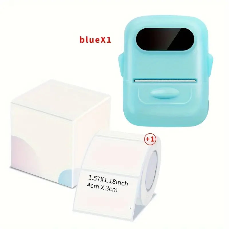 P50 Mini Portable Wireless Thermal Label Printer – Supports 12-50mm Colorful Thermal Paper