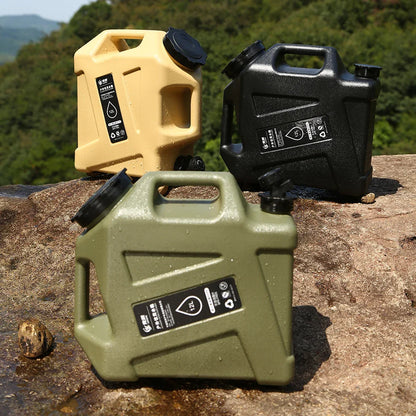 12L Camping Water Container – Large Capacity Outdoor Water Bucket with Faucet, Portable Car Water Tank for Camping, Cooking, Picnic