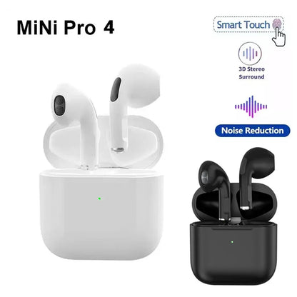 Pro 4 TWS Wireless Earbuds – Bluetooth 5.3 Waterproof Headphones with Mic for Xiaomi & iPhone