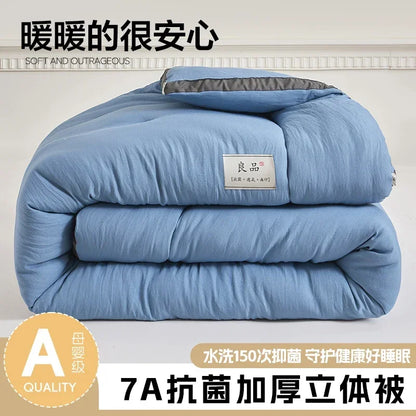 Soybean Fiber Cotton Quilt – All-Season Universal Winter, Spring & Autumn Comfort, Thickened & Warm Quilt Core