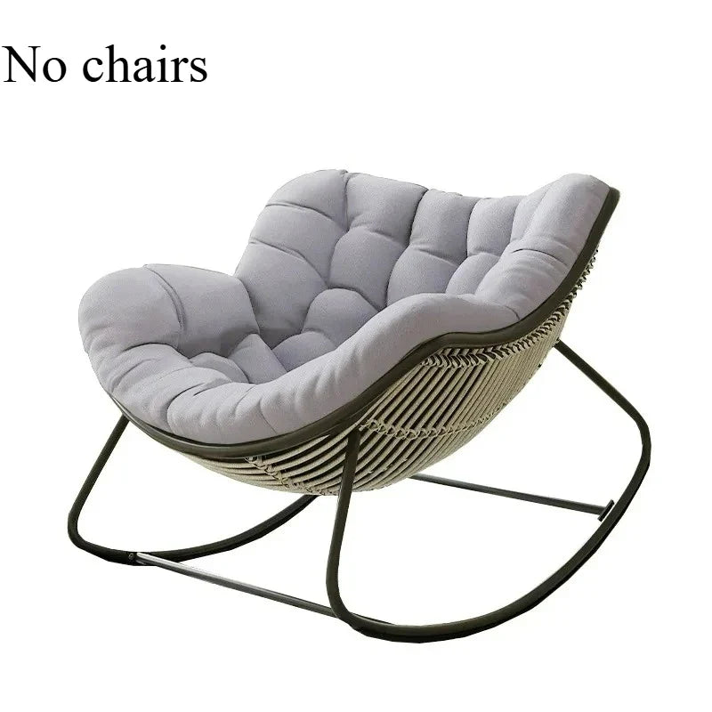 Lazy Rocking Chair Cushion - Soft Single Seat Sofa Pad for Indoor Outdoor Balcony & Hanging Basket Comfort