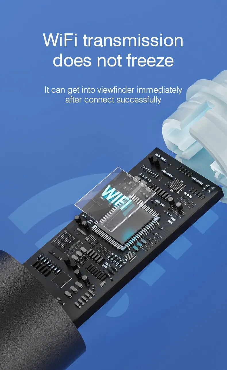 Wireless Visual Ear Endoscope Camera – 5MP Ear Cleaning Tools with Safe Silicone Earpick, Luminous Otoscope & Ear Wax Remover