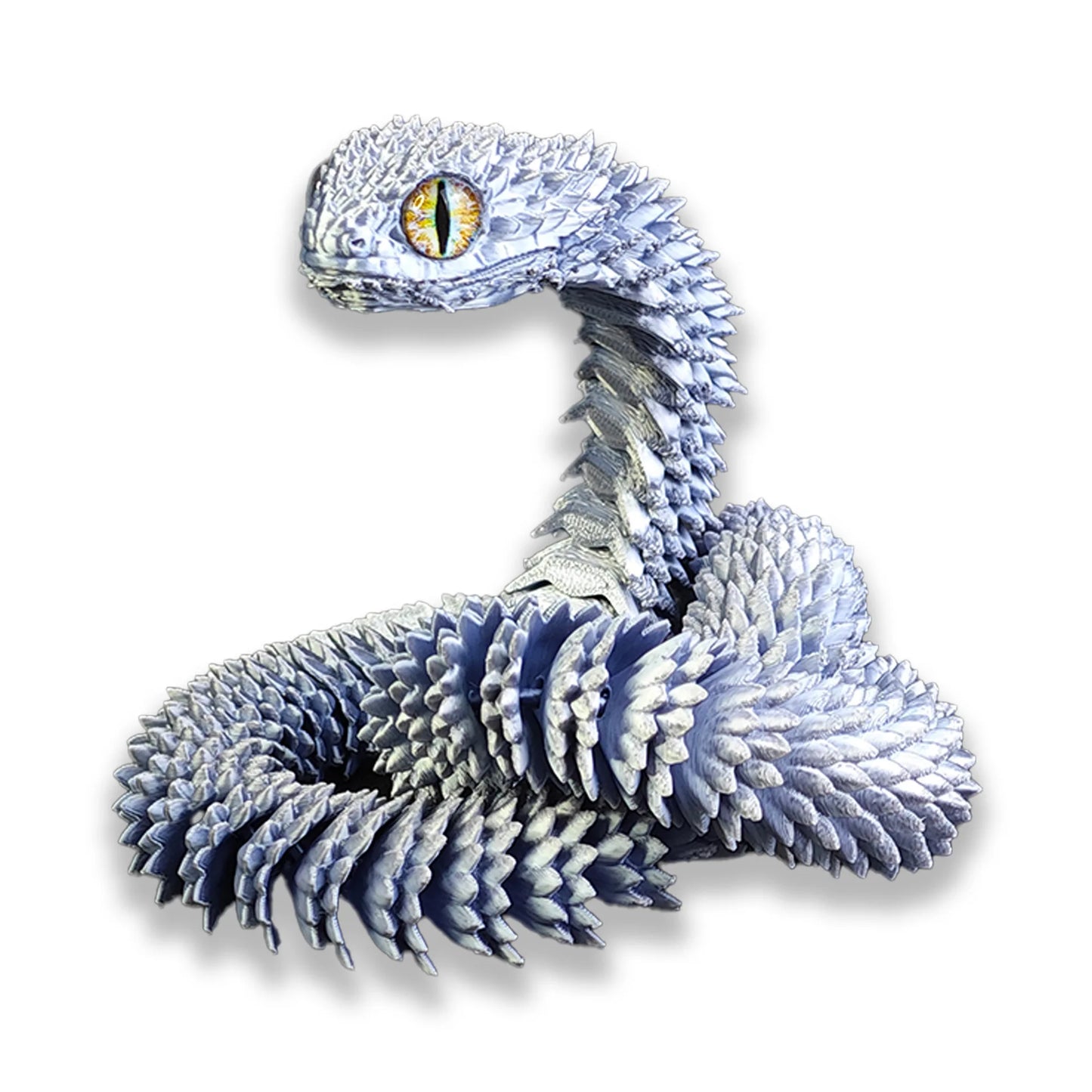 3D Printed Movable Snake Figurine – Realistic Jointed Simulation Ornament for Home & Office, 2025 New Year Craft Gift
