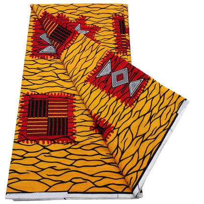 100% Cotton Real Wax Ankara Fabric - 2026 African Print Wedding Dress Sewing Fabric
