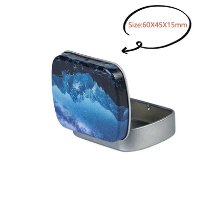 Square Silver Tin Storage Boxes – Small Metal Box for Jewelry, Keys, Coins & Wedding Candy