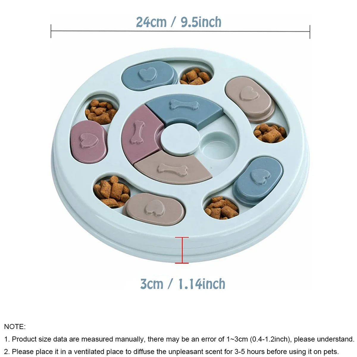 Dog Slow Feeder Bowl – Educational Toy for Interactive Feeding and Training