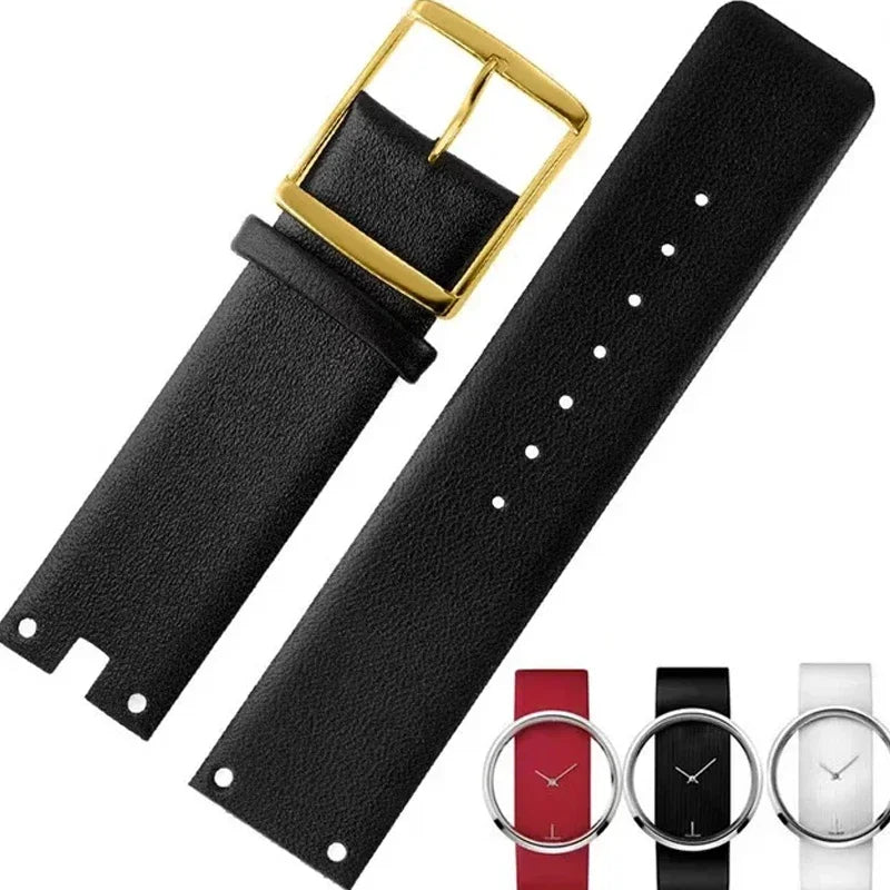Genuine Leather Watch Band for CK K94231/K9423101 – 22mm Durable & Soft Strap for Calvin Klein Watches
