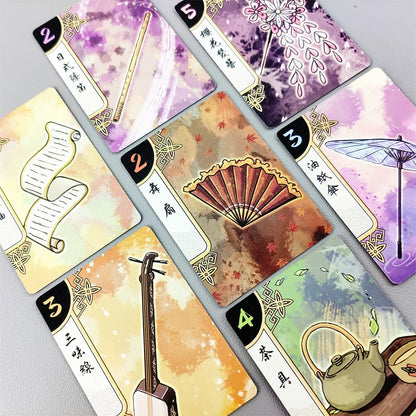 Hanamikoji Board Game — 2-Player Card Game for Ages 10+, 15-Minute Quick Party Game
