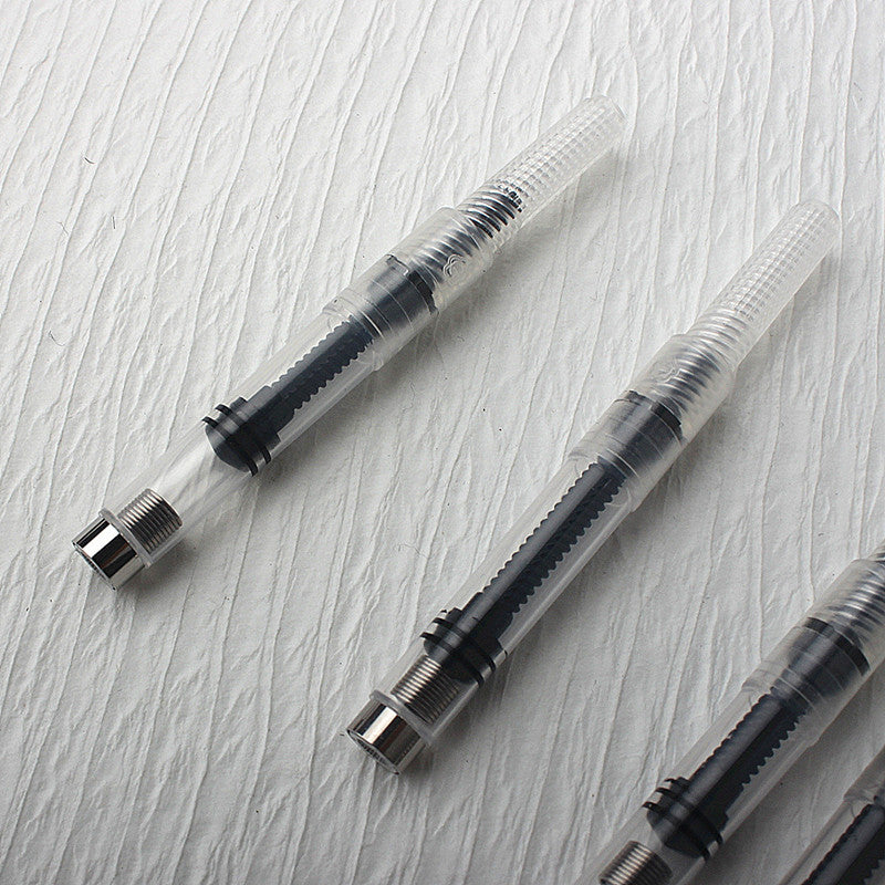 10pc Black Fountain Pen Ink Converter & Refill Cartridges – Pump Style