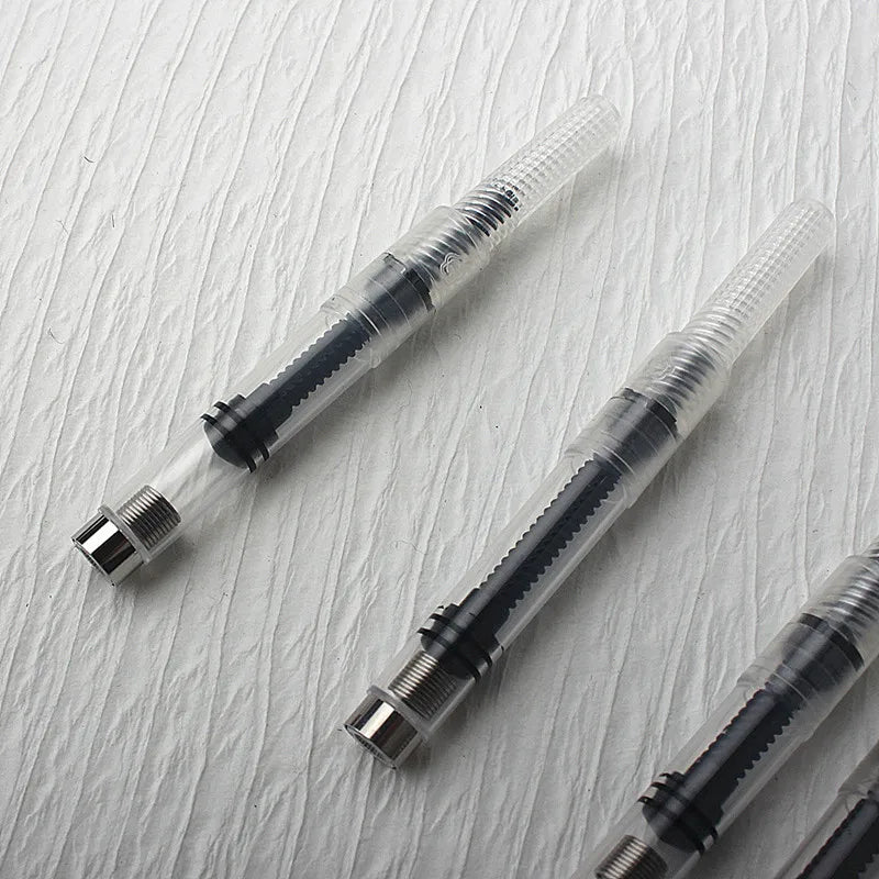 10pc Black Fountain Pen Ink Converter & Refill Cartridges – Pump Style