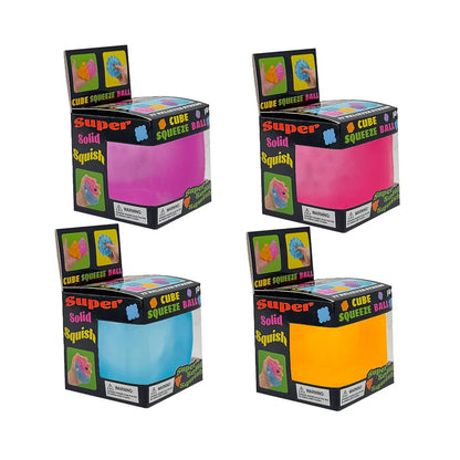 NeeDoh Nice Cube Sensory Fidget Toy – Stress Relief Anxiety Cube, ADHD Focus Calming Desk Gadget for Kids & Adults
