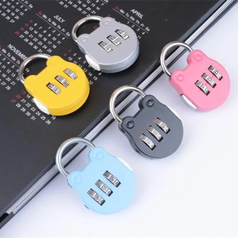 KK&FING 3-Digit Combination Padlock – Luggage, Gym Locker, and Drawer Safe Lock for Travel and Security