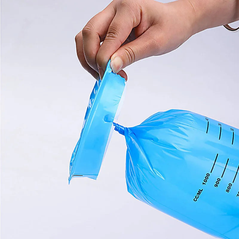10Pcs 1000ML Disposable Travel Motion Sickness Vomit & Urine Bags – Emergency Nausea & Vomiting Bags for Car, Pregnancy & Travel Use