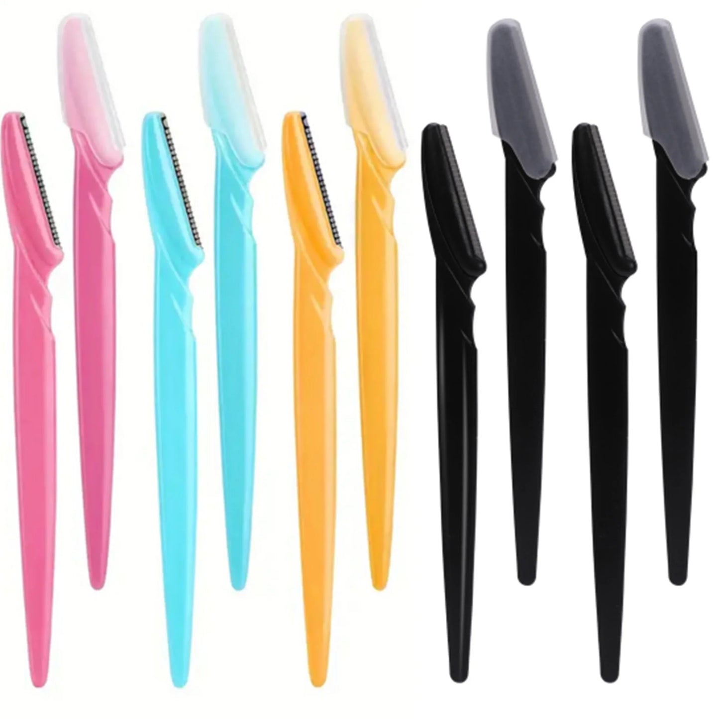 5/10/30/40pcs Eyebrow & Face Razor Set for Women and Men – Safe Hair Trimmer with Protective Cover