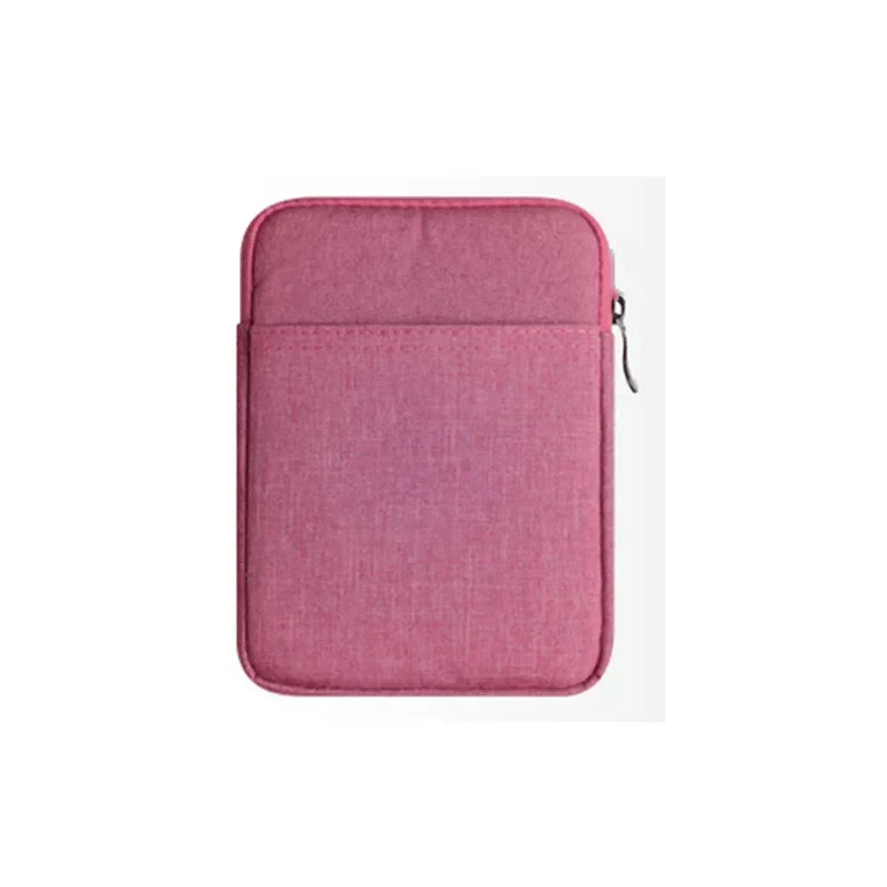 Soft Protective E-Book Sleeve Bag — 6" Case for Kindle Paperwhite 1/2/3/4 & Kobo Clara HD