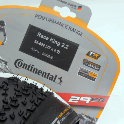 Continental Race King MTB 29in TLR Tire: Tubeless 27.5/29x2.0/2.20 29er Folding Tire - Mountain Bike Essential