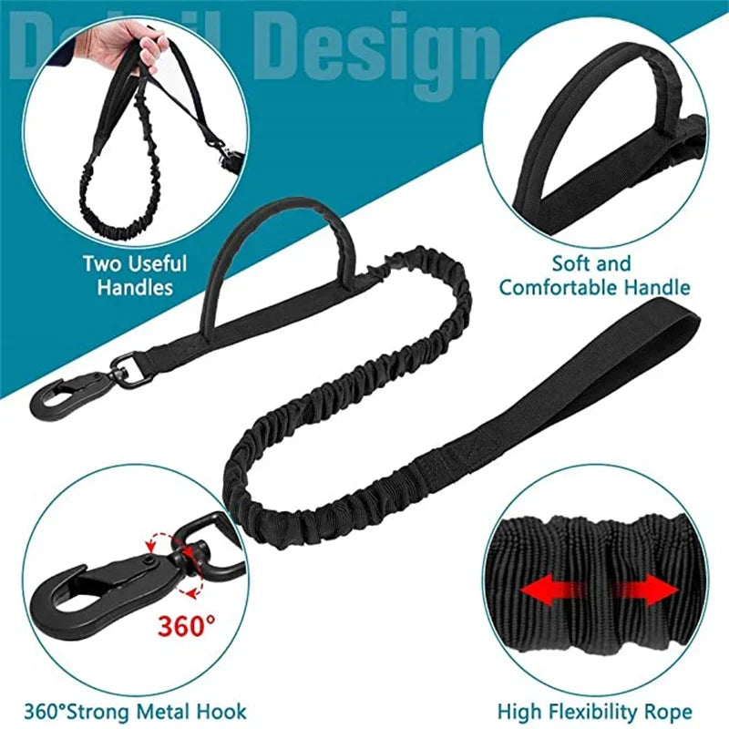 AirTag Tactical Dog Collar with Holder & Handle – Adjustable Military GPS Collar for Medium & Large Dogs