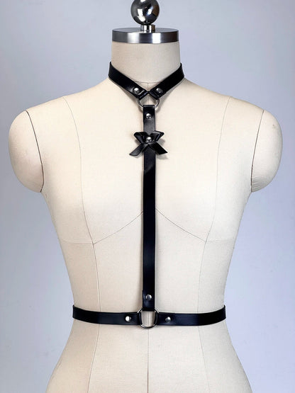 Women’s Punk Fashion Body Harness Belt, Gothic Street Style Waist Corset Suspenders Clothing Accessory