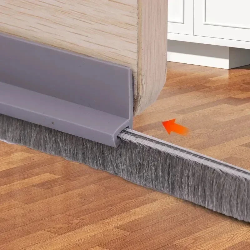 Self-Adhesive Door Sealing Strip – Gap Filler Brush for Windproof, Soundproof & Insect-Proof Doors