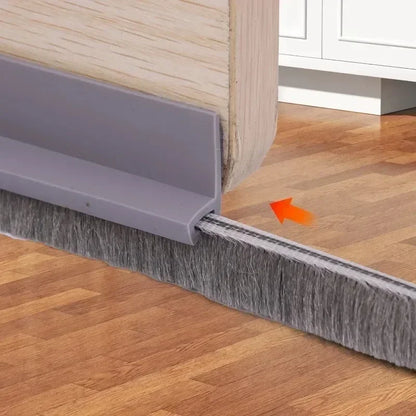 Self-Adhesive Door Sealing Strip – Gap Filler Brush for Windproof, Soundproof & Insect-Proof Doors