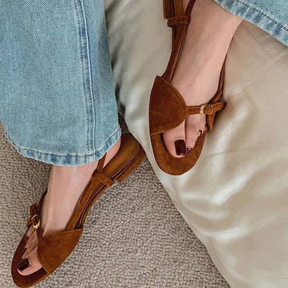 Bohemian Style Women's Summer Sandals – Open Toe Flat Beach Shoes for Vacation & Outdoor Wear