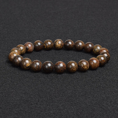 Genuine Natural Stone Beaded Bracelet – Apatite, Lapis Lazuli, Agate & Tiger Eye High Quality Crystal Gem Jewelry Bangle for Men & Women