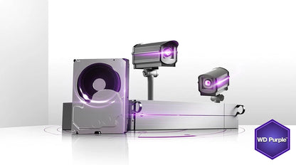 WD Purple 1TB 2TB 3TB 4TB 6TB Surveillance HDD 3.5" SATA III 6Gb/s 64MB Cache Hard Drive for CCTV DVR NVR