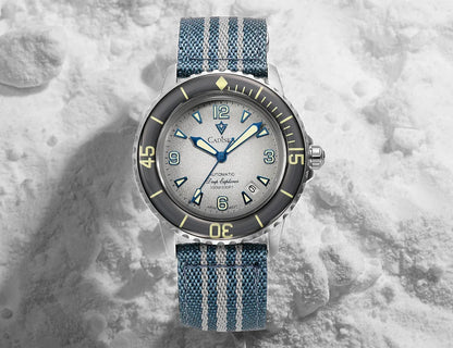 CADISEN Deep Explorer 2025 Automatic Mechanical Men’s Watch – Canvas Strap, NH35 Movement, Luminous & Waterproof Luxury Wristwatch