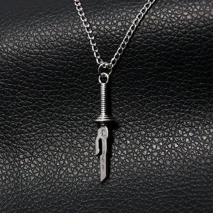 Jujutsu Kaisen Toji Fushiguro Sword Necklace – Spear of Tianri Knife Pendant for Unisex Cosplay