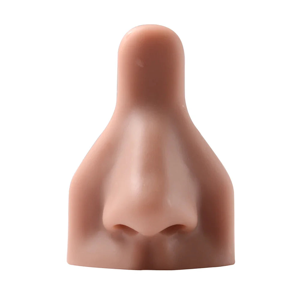 Soft Silicone Ear Nose Mouth Practice Model – Tattoo & Piercing Jewelry Display Stand with Acrylic Earring Holder Kit for Training & Showcase