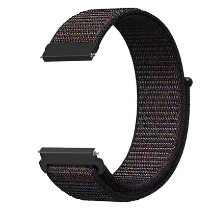 22mm Sport Nylon Loop Watch Band – Breathable Replacement Wristband for NORTH EDGE APACHE-46 Smartwatch, Durable Adjustable Strap