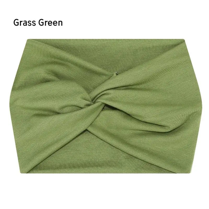 Wide Elastic Headband for Women – Yoga, Pilates, Running & Cycling Sweatband Hairband Turban Makeup Hair Hoop