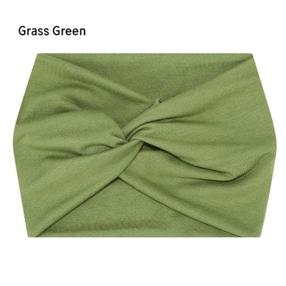 Wide Elastic Headband for Women – Yoga, Pilates, Running & Cycling Sweatband Hairband Turban Makeup Hair Hoop