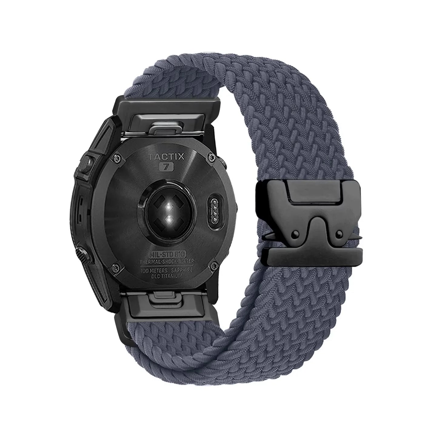Nylon Quick Fit Watch Strap - 20mm 22mm 26mm Replacement Band for Garmin Fenix, Tactix & Instinct Series
