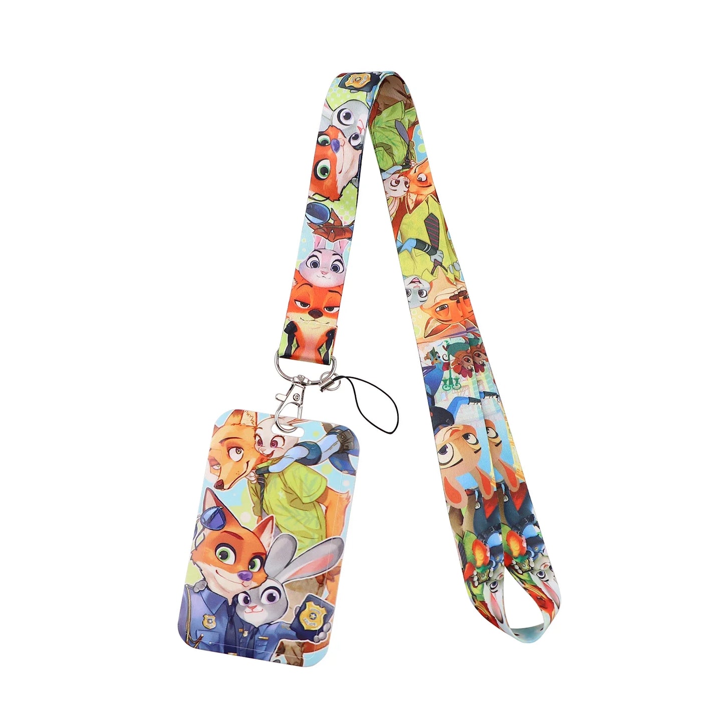 Cartoon Stitch Credential Holder Lanyard – Cute Neck Strap for Keychain, Pass & Credit Card Holder Accessories