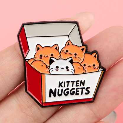 Cute Cat Enamel Pin — Cartoon Animal Lapel Brooch for Backpacks, Cosplay & Kids Gifts