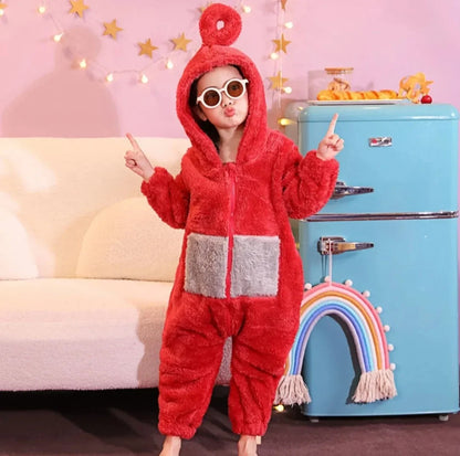 Teletubbies Adult & Kids Pajamas Costume - Soft Long Sleeve Unisex Cosplay Party Wear