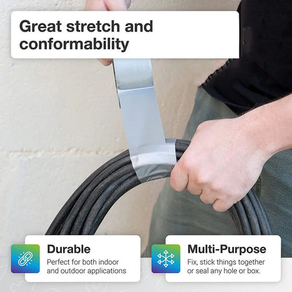 Super Sticky Cloth Duct Tape - Heavy Duty Industrial Adhesive Tape for Carpet Binding, Floor Repair, Waterproof Bundles