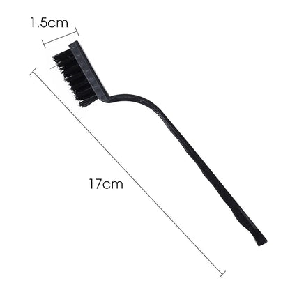 3Pcs Stainless Steel and Nylon Wire Brush Set - Rust Removal Cleaning Tools for Kitchen Pots - Essential Household Cleaning Supplies