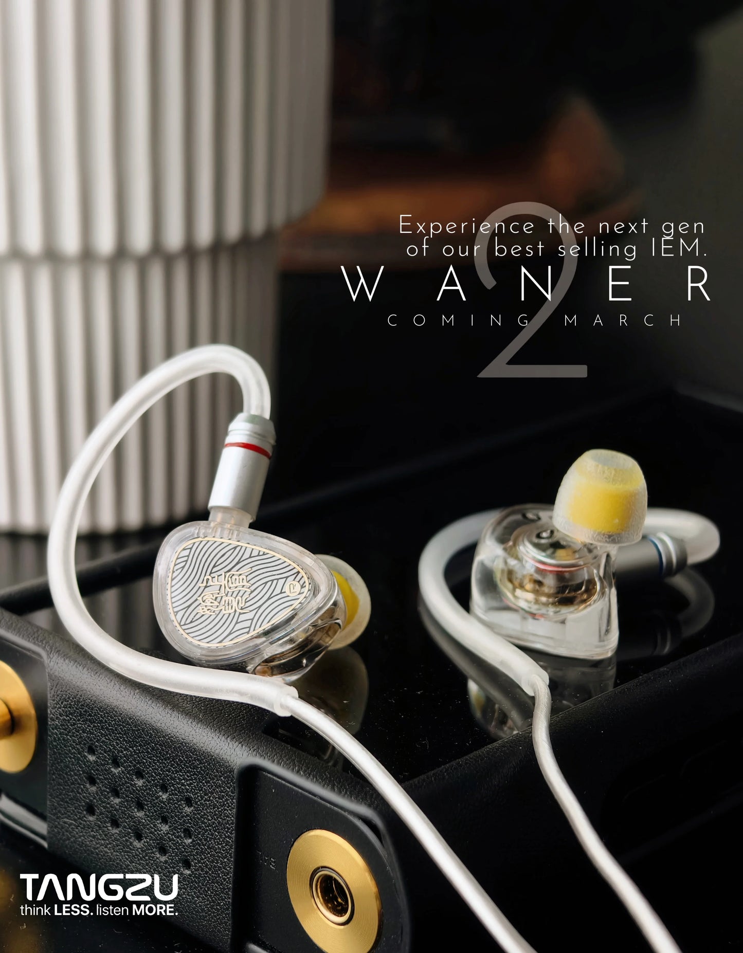 TANGZU WANER2 2nd Gen HiFi In-Ear Monitor – Dynamic Driver Earphones with 0.78mm Detachable Wired Cable & High-Resolution Sound
