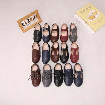 Kids Leather Shoes - Soft Mary Jane & Oxford Flats for Baby Girls and Boys, Princess & Dress Style