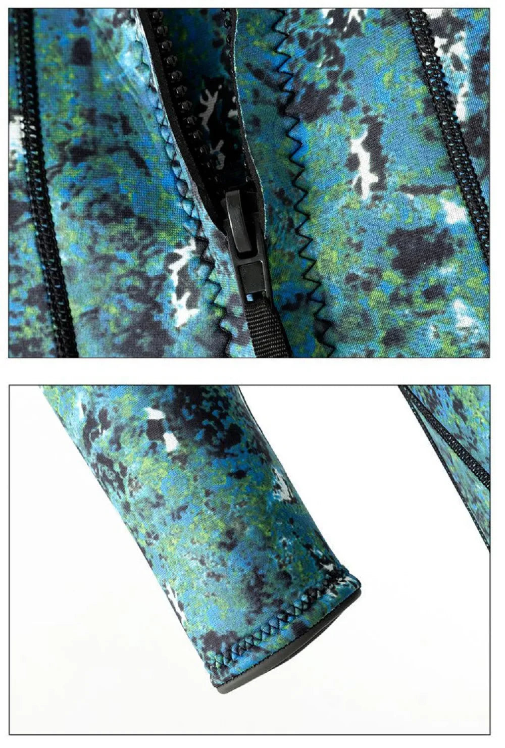 3mm Spearfishing Wetsuit – Neoprene Full Body Thermal Suit for Fishing, Diving, Surfing, Snorkeling & Kayaking, Camouflage Design