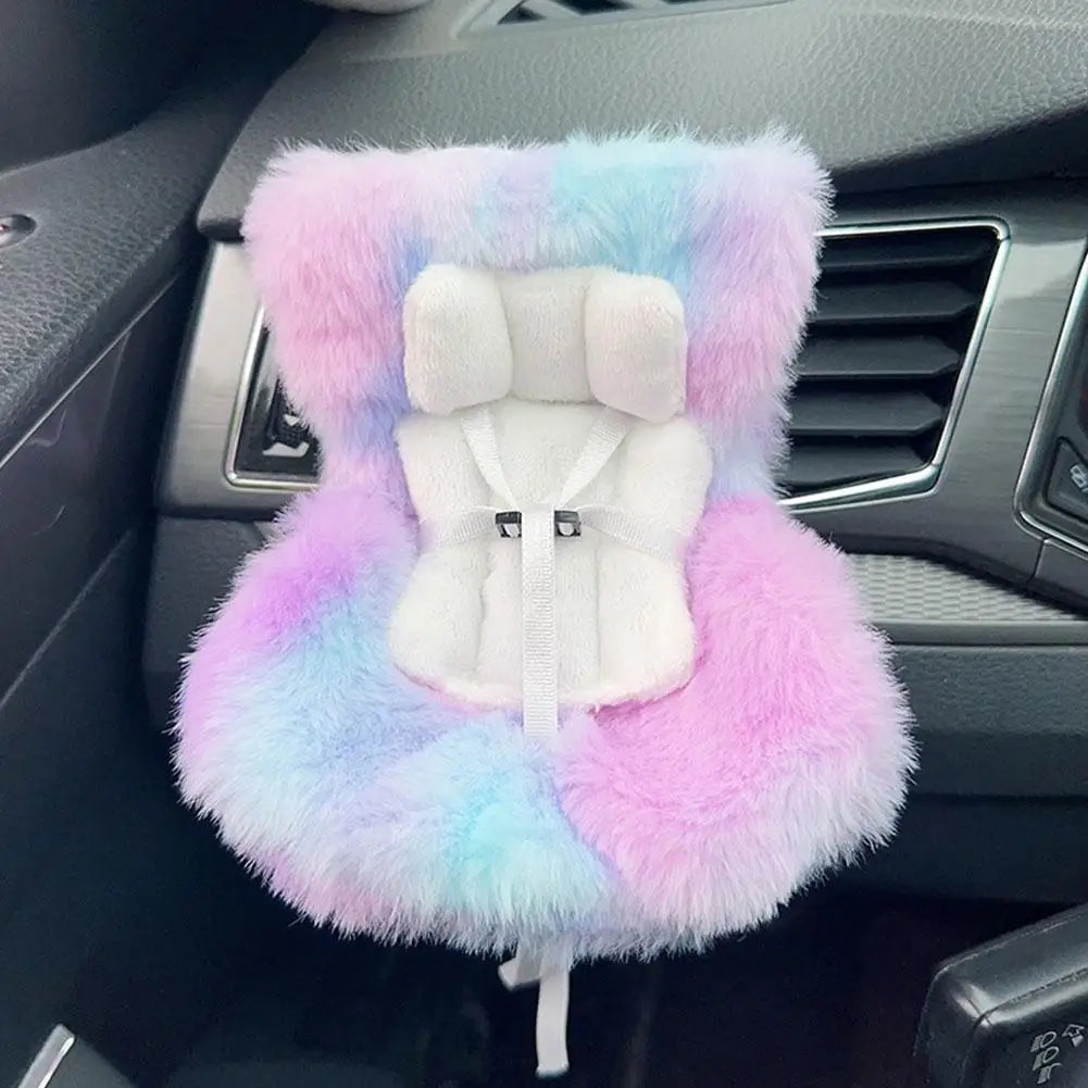 17cm Doll Seat Mini Sofa – Labubu Car Air Outlet Decoration & Doll Accessory Gift