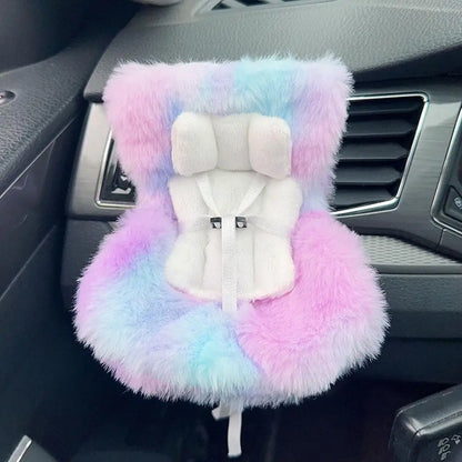 17cm Doll Seat Mini Sofa – Labubu Car Air Outlet Decoration & Doll Accessory Gift