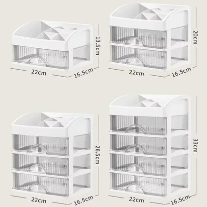 Hot Drawer Makeup Organizer – Large Capacity Plastic Storage Box, Lipstick Holder & Office Supplies Organizer