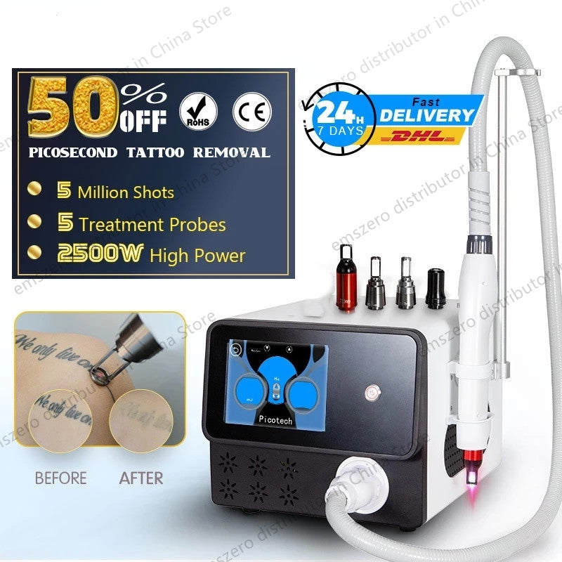 3-in-1 Portable Professional ND YAG & IPL Laser Machine – Hair, Tattoo & Pigment Removal, Skin Rejuvenation