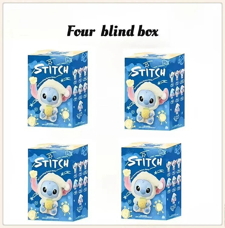 Stitch "Eat Something Before Sleep" Series Vinyl Blind Box – Kawaii Plush Doll Pendant Ornament, Cute Surprise Gift