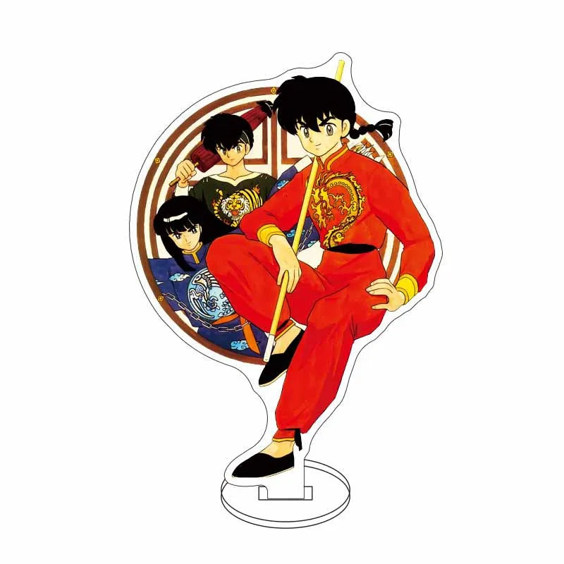 Ranma 1/2 Acrylic Stand Figure — 15cm Tendou, Akane, Hibiki & Ryoga Anime Model Plate, Cartoon Doll for Bedroom Display