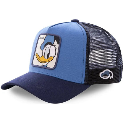 High-Quality Disney Anime Cartoon Snapback – Cotton Baseball Cap for Men & Women, Hip Hop Dad Hat, Trucker Mesh Hat